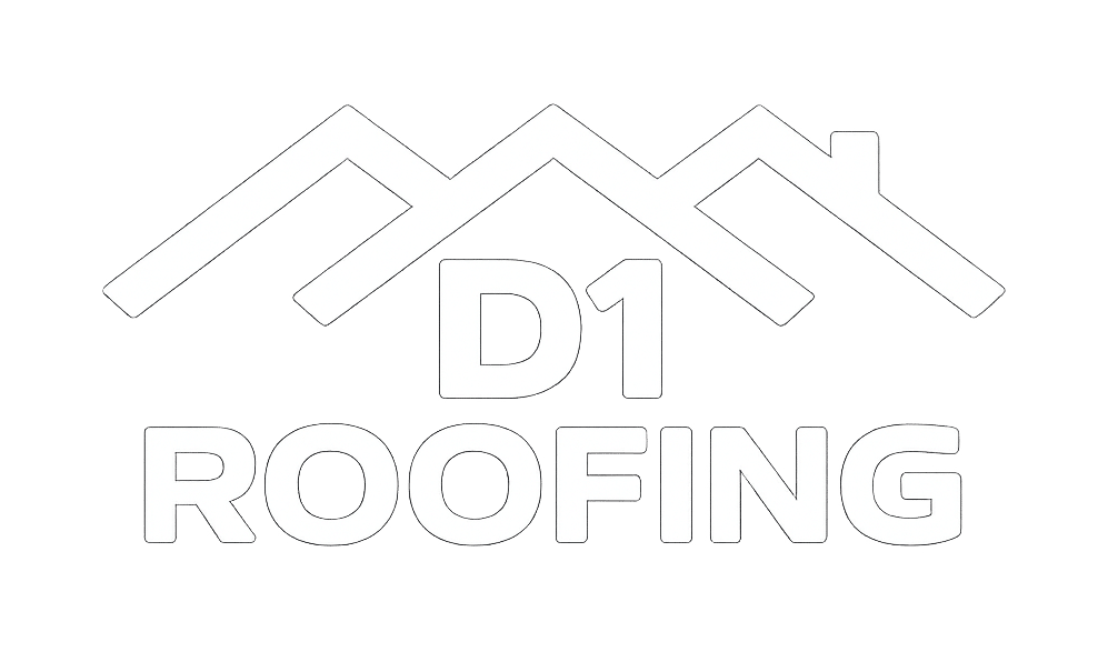 d1 roofing logo white